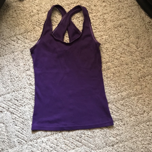 Sisley tank and glassy purple cross back - Picture 6 of 9